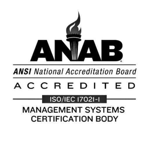ANAB ANSI National Accredation Board Logo